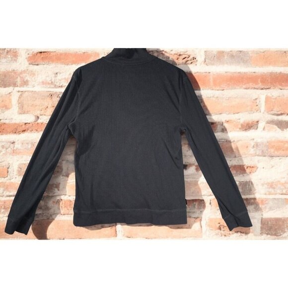 Lauren Ralph Lauren Active Ribbed Quarter-Zip Pullover - Black - Size L - Picture 11 of 16